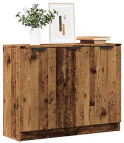 antik fa színű szerelt fa tálalószekrény 90 x 30 x 70 cm