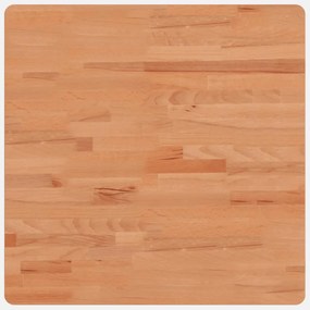 vidaXL tömör bükkfa négyzet alakú asztallap 60 x 60 x 4 cm