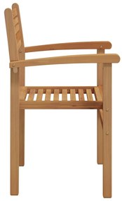 Kerti összecsukható székek 4 pcs Barna 55.5 x 55.5 x 90 cm