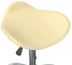 krémszínű műbőr irodaszék