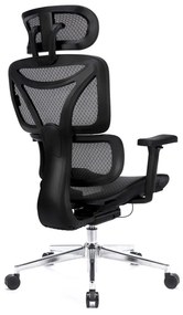 Professzionális irodai szék / forgószék / főnöki szék LVN System Control Pro fekete LV0656