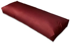 vörösbor színű kárpitozott hátpárna 120 x 40 x 10 cm