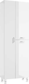 Álló Szekrény Tárolórekesszel Fehér Fényes Mea 179CM