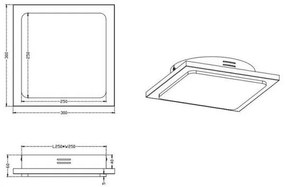 TRIO - LED Szabályozható mennyezeti lámpa  DENVER 1xLED/20W/230V patina