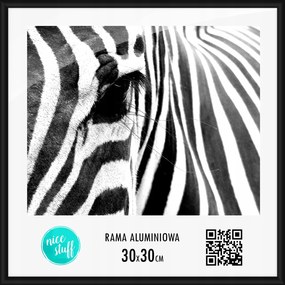 Alumínium képkeret 30x30 cm fekete négyzet alakú