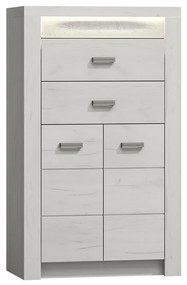 Komód Nadenas N6 (fehér craft tölgy) . 1103657