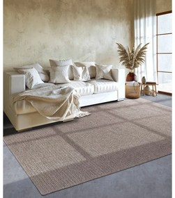 Világosbarna kézi szövésű gyapjú szőnyeg 60x90 cm Francois – Villeroy&amp;Boch