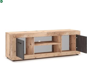 BLAGO RTV szekrény 140 cm – natúr tölgy/grafit