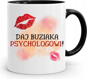 Pszichológus Pszichiáter Terapeuta Bögre Fekete, fényképes nyomtatással