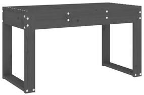szürke tömör fenyőfa kerti pad 80x38x45 cm
