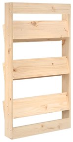3 szintes tömör fenyőfa fali virágtartó 60 x 18,5 x 110 cm