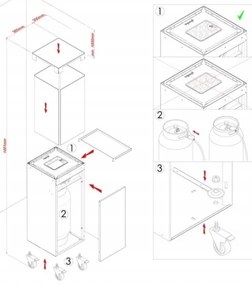 Planika Faro GAS - Kültéri gáz kandalló 142x36 cm 8kW fekete + védőborítás