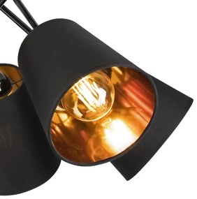 Csillár rúdon IRMA 5xE27/60W/230V fekete