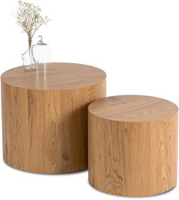 Dohányzóasztal szett Tölgy színben. LEILA