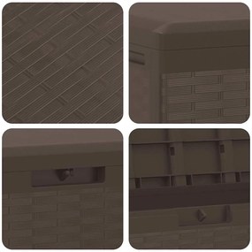 barna kerti tárolóláda 114 x 47 x 60 cm