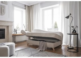 Bézs kordbársony heverő (bal oldali) Chic Charlotte – Miuform