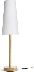 RENDL MAUI/CONNY 15/30 stolní Polycotton bílá/dřevo 230V LED E27 11W