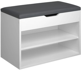 TecTake GmbH 403614 jasmina cipőtároló pad 60x30x43,5cm - fehér