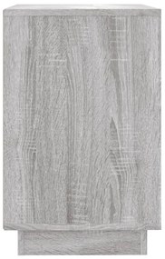 szürke sonoma színű szerelt fa tálalószekrény 102x35x60 cm