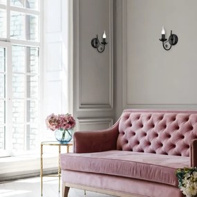 Fali lámpa DONATO 1xE14/40W/230V fekete