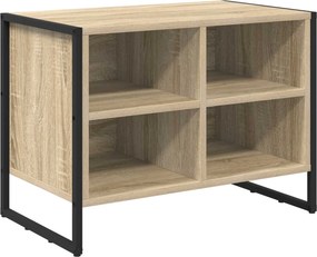 vidaXL Cipőszekrény tárolóval Sonoma 60 x 35 x 44 cm Faanyag