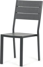 Kerti bútor garnitúra 156x78x74 cm, polywood, szürke, AZS-B1656 GREY