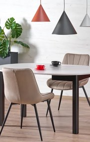 Ringo étkezőasztal kasmír/fekete 102-142cm