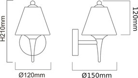 Orlicki Design GERDO OR81589 Fali lámpa 1x7W/G9 IP44