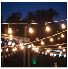 Kültéri dekorációs lánc GIRLANDA 6,5 m 5xE27/15W/230V IP44