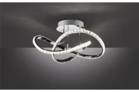 Dimmelhető LED felületre szerelhető csillár ABRO LED/26W/230V fényes króm