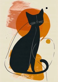 Poszter 70x100cm Cica cica