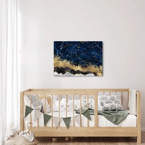 Kép - Sötétkék márvány (70x50 cm)