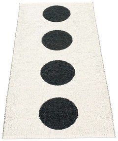 Fekete-fehér kültéri-beltéri futószőnyeg 70x150 cm Vera Black – Pappelina