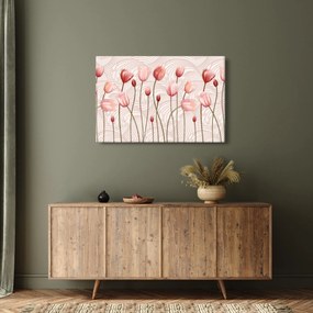 Kép - rózsaszín tulipán (90x60 cm)