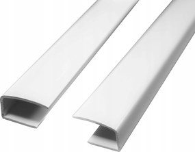 Oldalsó Vezetősín Térelválasztó Lécek Redőnyhöz Pvc Kazettában 140 CM- 2DB