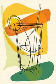 Poszter 68x101cm Művészi koktél