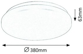 Rabalux 3339 - LED Mennyezeti lámpa ROB LED/32W/230V