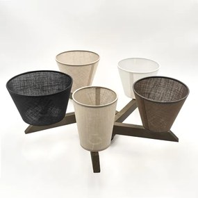 Brilagi - LED mennyezeti lámpa ANTHONY 5xE14/40W/230V tölgy-dió