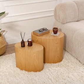 Elipse Set Oak kisasztal, 2 db