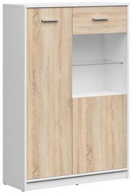 Vitrin Nepo Plus 24 (fehér + szonoma tölgy) . 1100779