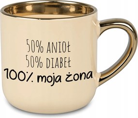 Bögre Nagy Krém 100% Feleségem Ajándék Feleség Férj Pár Házasság