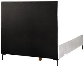Franciaágy 140x200 cm Sanaza (világosszürke) (tárolóhellyel). 1035506