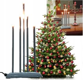 Gyertyatartó Modern Karácsonyi Elegáns Karácsonyi Dekoráció Ezüst