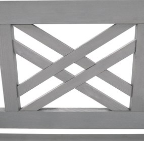 Fából készült kerti pad, szürke, 150 cm, FABLA