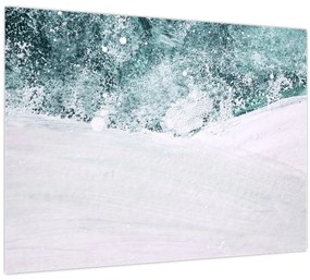 Kép - Türkiz absztrakció (70x50 cm)