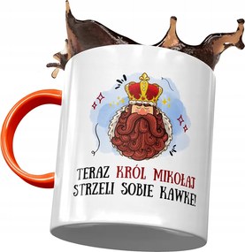 Narancssárga Bögre Mikulás Kollégáknak Ajándék Nyomtatott Fotóval