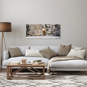 Kép - Ló a téli tájban (120x50 cm)