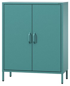 Kis szekrény polcokkal VITO, 800 x 1015 x 400 mm, Modern: tengerszínű