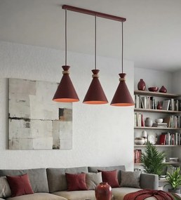 Emibig modern skandináv függeszték zero piros emi1684/3