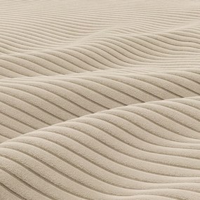 Tokio U sarokkanapé, 3 ágyneműtartóval, kordbársony, jobboldali, bézs